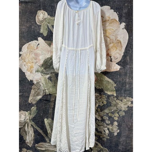 New Free People Southwest Lace Maxi Dress Size M - Picture 6 of 7